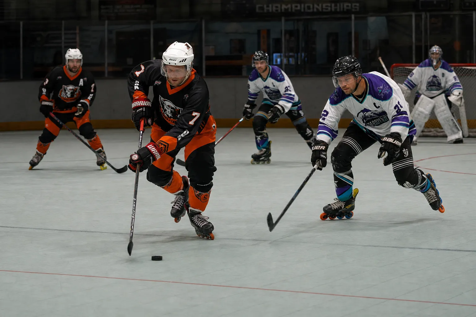 Action de Roller Hockey en ligne